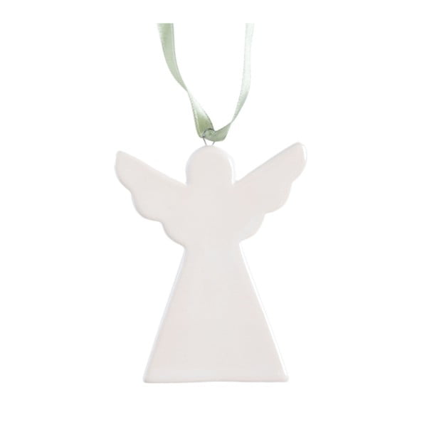Biała wisząca ceramiczna figurka aniołka Ewax Angel