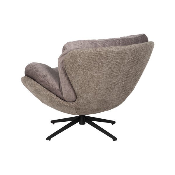 Beżowy aksamitny fotel Comfo – Ixia-image-3
