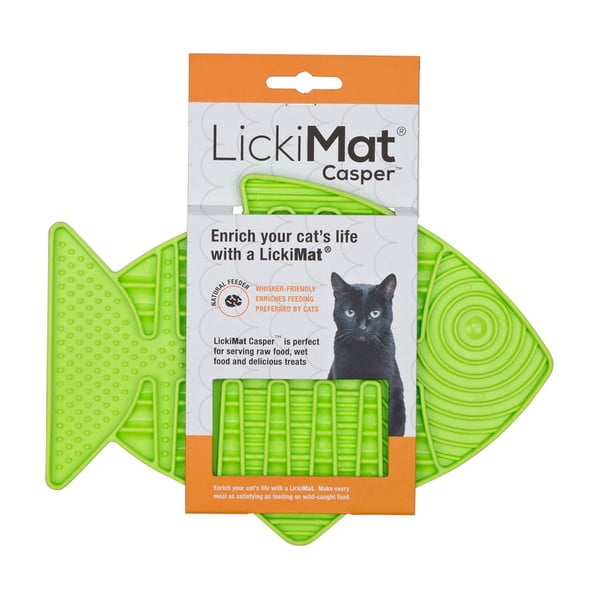 Mata do lizania dla kotów Casper Green – LickiMat