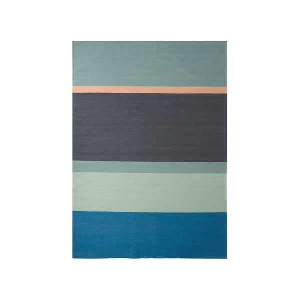 Wełniany dywan Lux Blue, 170x240 cm