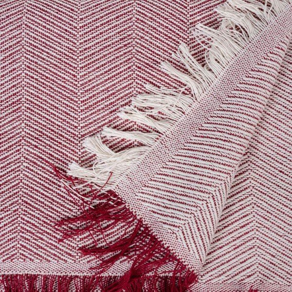 Czerwono-biała narzuta 260x280 cm – Ixia-image-1