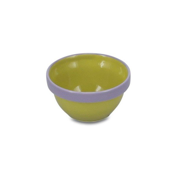 Zielona/fioletowa kamionkowa miska 170 ml Duo – ONA