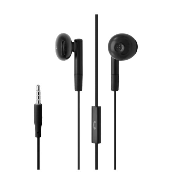 Słuchawki douszne z mikrofonem FIXED EGG2 i organizerem, czarne-image-3