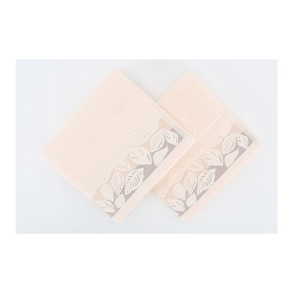 Zestaw 2 ręczników Floras Pink, 50x90 cm