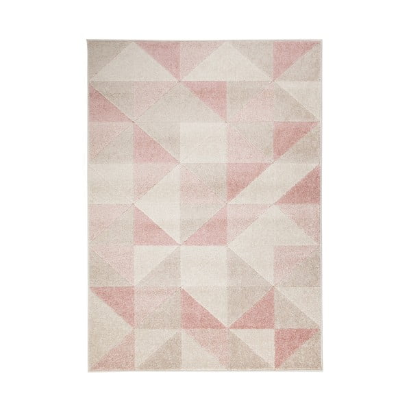 Różowy dywan Flair Rugs Urban Triangle, 133x185 cm