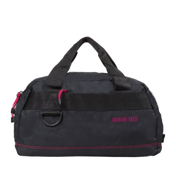 Szara torba podróżna z różowymi elementami Unanyme Georges Rech, 17 l