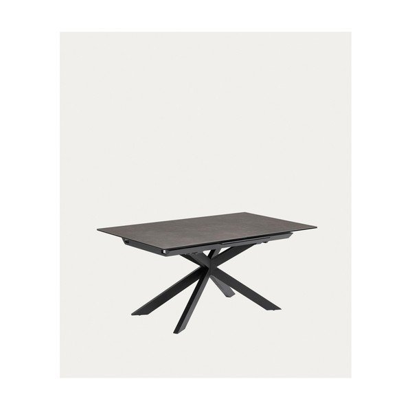 Rozkładany stół z dodatkowym blatem z ceramicznym blatem 90x160 cm Atminda – Kave Home-image-2
