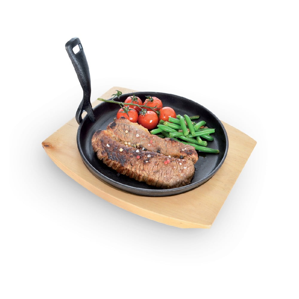 Żeliwna patelnia do grillowania z odpinaną rączką ø 22 cm LITINA – Orion (zdjęcie 3)