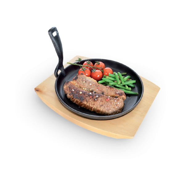Żeliwna patelnia do grillowania z odpinaną rączką ø 22 cm LITINA – Orion-image-2