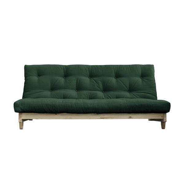 Sofa rozkładana Karup Design Fresh Natural Clear/Forest Green