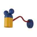 Niebieski kinkiet dziecięcy z metalowym kloszem Mouse – GTV