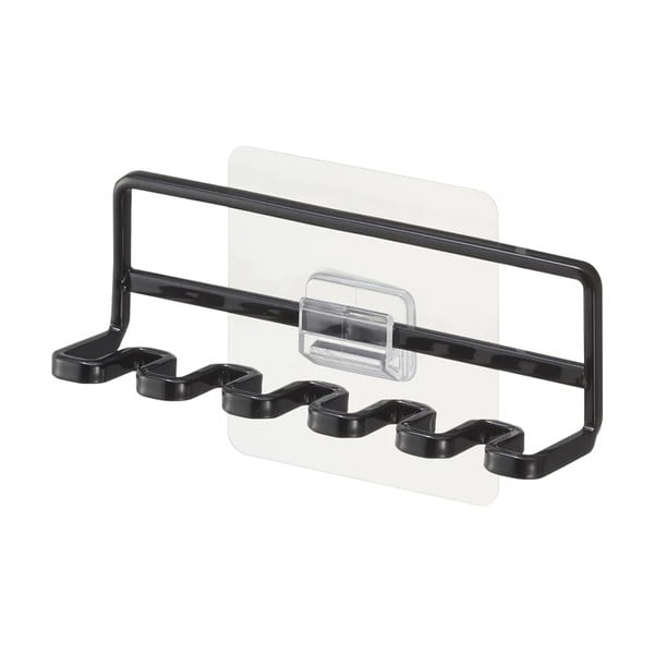 Czarny samoprzylepny metalowy uchwyt na szczoteczki do zębów Film Hook – YAMAZAKI