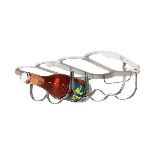 Wiszący metalowy regał na wino w kolorze srebra liczba butelek 4 38,5x2x25 cm Cradle – Joseph Joseph-image-4