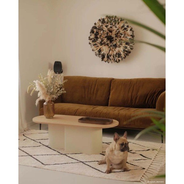 Kremowy bawełniany dywan tkany ręcznie odpowiedni do prania 140x200 cm Bereber Beige – Lorena Canals-image-4