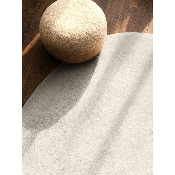 Kremowy okrągły dywan z mieszanki wełny tkany ręcznie ø 160 cm Kari Organic – Villeroy&Boch-image-2