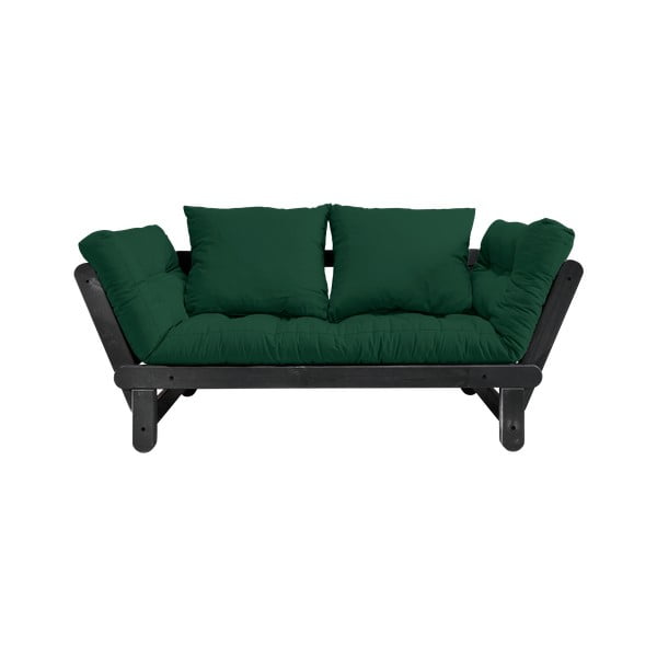 Sofa rozkładana Karup Design Beat Black/Dark Green