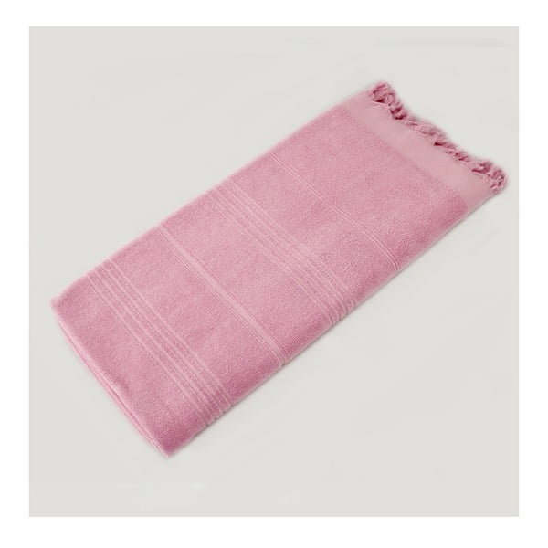 Ręcznik hammam Beach Style Pink, 90x180 cm