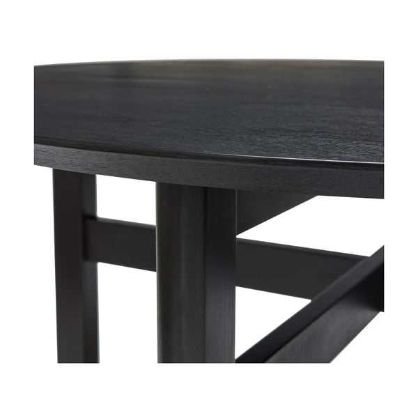 Czarny okrągły stół ø 120 cm Fjord – Hübsch-image-4
