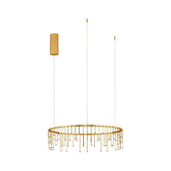 Aluminiowa lampa wisząca LED ze ściemniaczem w kolorze złota ø 65 cm Stellar – Nova Luce