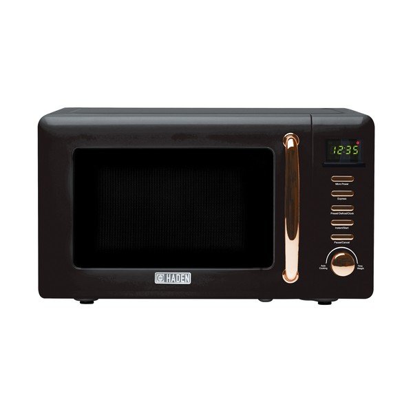 Czarna kuchenka mikrofalowa Black & Copper – Haden