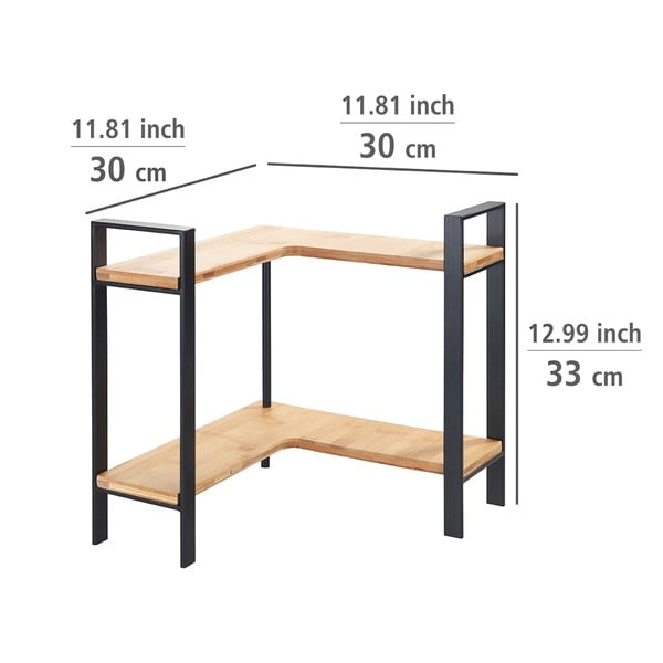 Narożna półka kuchenna Wenko Lou, 30x33 cm-image-4
