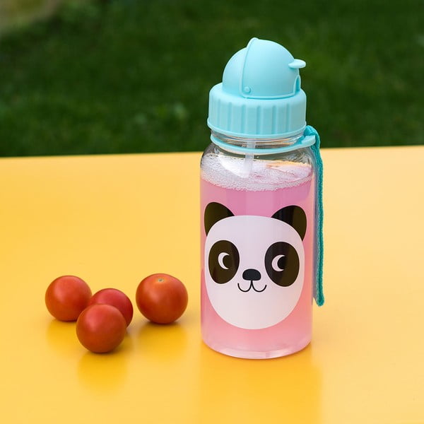 Jasnoniebieska butelka dla dzieci z tritanu 500 ml Miko the Panda – Rex London-image-1
