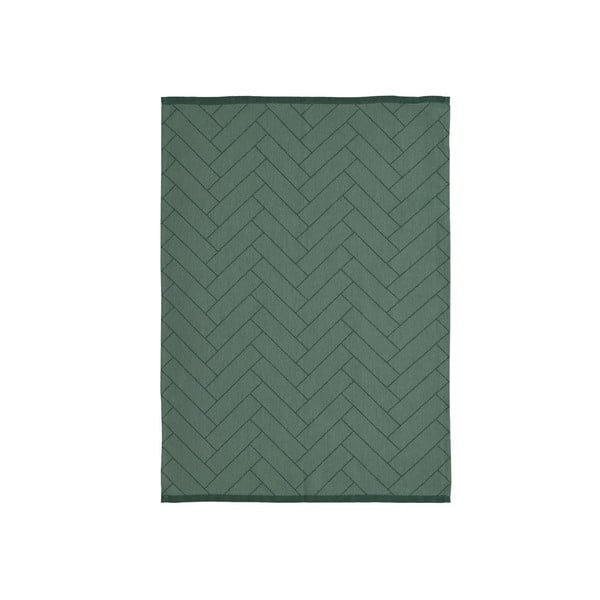 Zielona ścierka kuchenna z bawełny Södahl, 50x70 cm