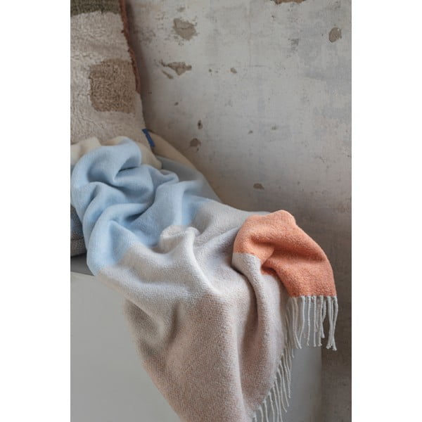 Żółto-niebieski koc 125x190 cm Brick – Mette Ditmer Denmark-image-4