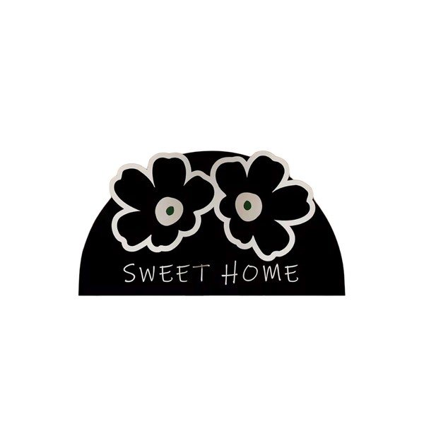 Czarny dywanik łazienkowy 60x100 cm Miedo – Foutastic