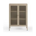 Kremowa metalowa szafka 70x100x40 cm Fayna – Marckeric