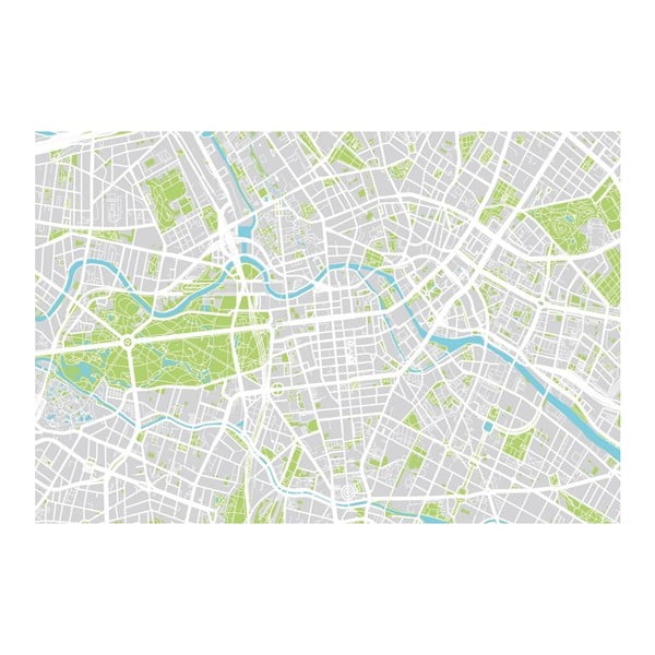 Obraz Homemania Maps Berlin, 70x100 cm