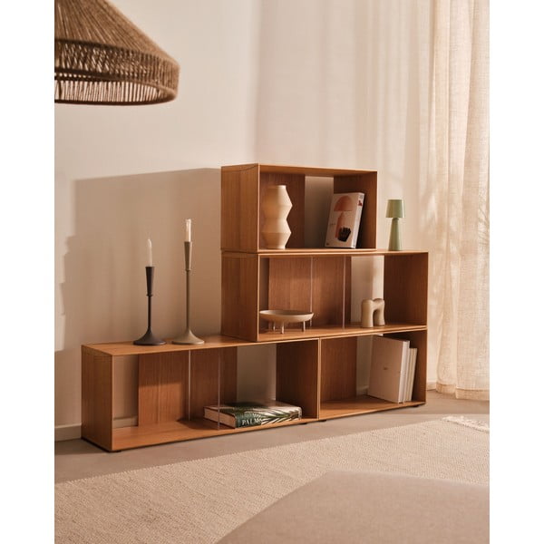Modułowy system półek w dekorze dębu 101x76 cm Litto – Kave Home-image-4