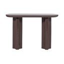 Ciemnobrązowa konsola z połyskiem 35x120 cm Evara – WOOOD