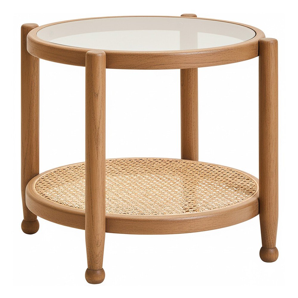Okrągły stolik ze szklanym blatem ø 57 cm Cebu – Premier Housewares