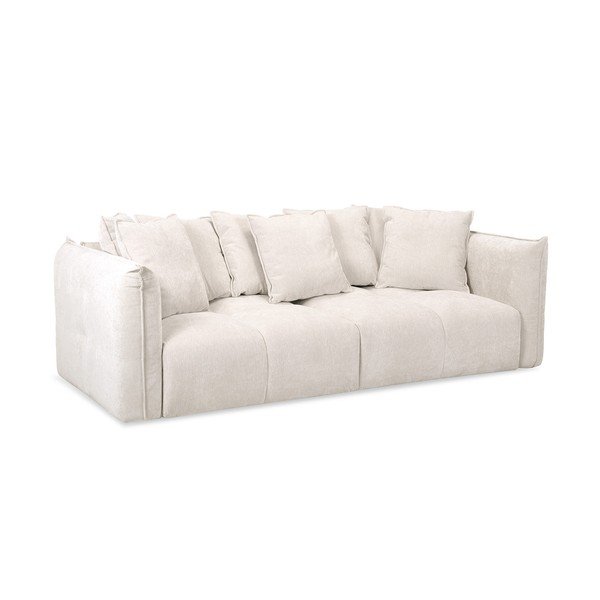 Biała sofa z tkaniny szenilowej Harlem – Bobochic Paris-image-4