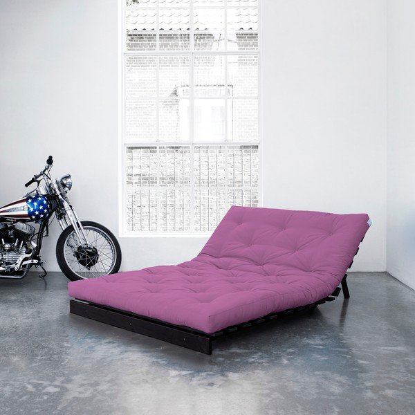 Sofa rozkładana Karup Roots Wenge/Taffy Pink-image-4