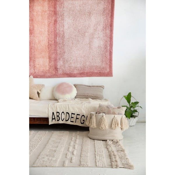 Jasnoszaro-kremowy bawełniany dywan tkany ręcznie odpowiedni do prania 140x200 cm Air Natural – Lorena Canals-image-3