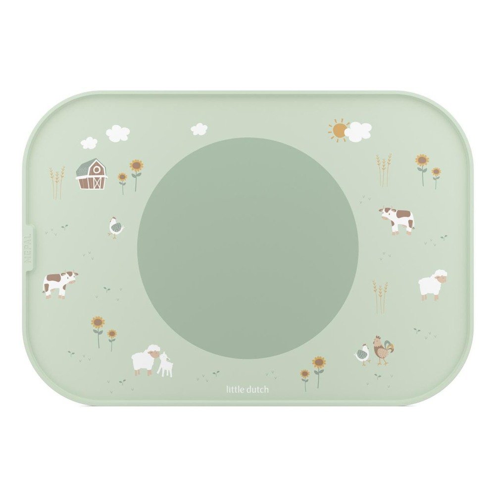 Plastikowa/silikonowa mata stołowa dla dzieci 28x40 cm Little Farm by Little Dutch – Mepal
