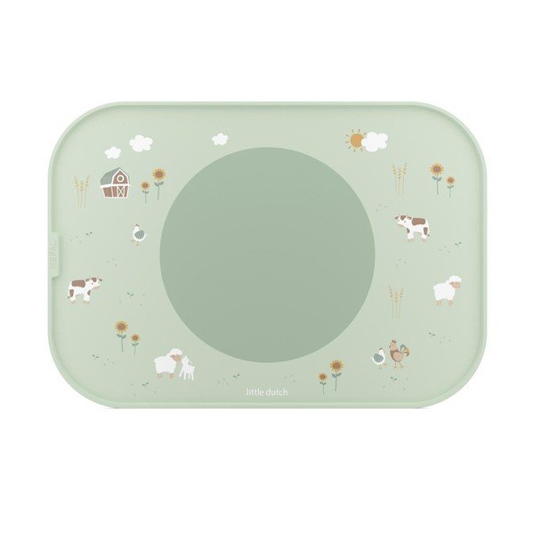 Plastikowa/silikonowa mata stołowa dla dzieci 28x40 cm Little Farm – Mepal