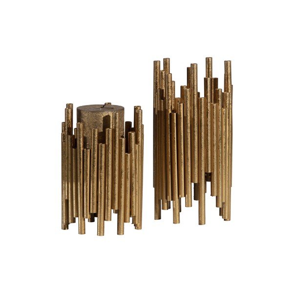Metalowy świecznik w kolorze złota BePureHome, wys. 18 cm-image-3