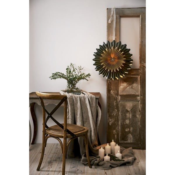 Zielona świąteczna dekoracja Star Trading Crystal, ø 60 cm-image-1