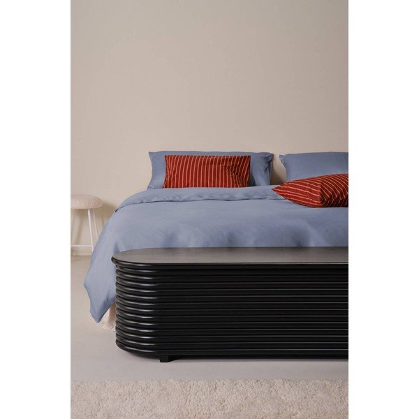 Czarna skrzynia z litego drewna mango 150x42x42 cm Sjöbo – Jotex-image-1