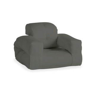 Ciemnoszary fotel rozkładany odpowiedni na zewnątrz Karup Design OUT™ Hippo Dark Grey