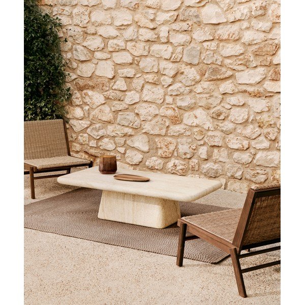 Stolik ogrodowy betonowy 70x140 cm Drasi – Kave Home-image-1