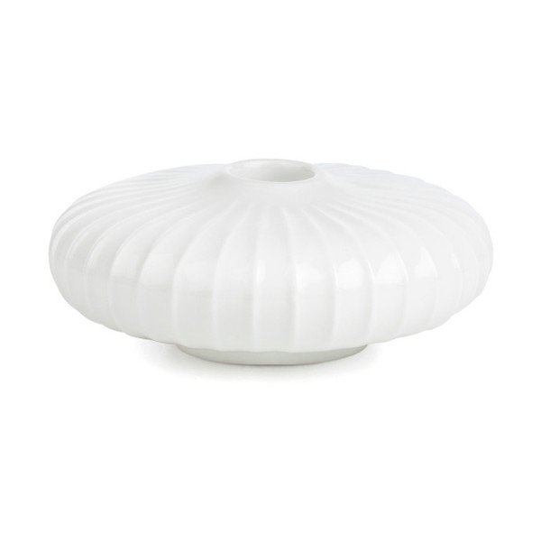 Biały porcelanowy świecznik Kähler Design Hammershoi, ⌀ 11,5 cm