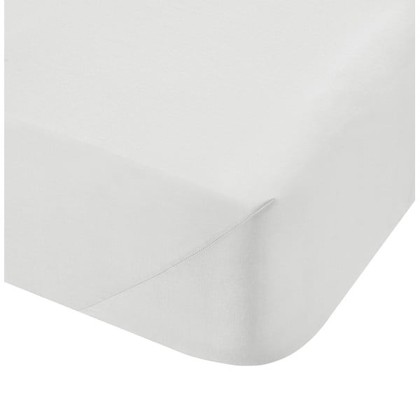 Białe bawełniane prześcieradło Bianca Classic, 90x190 cm
