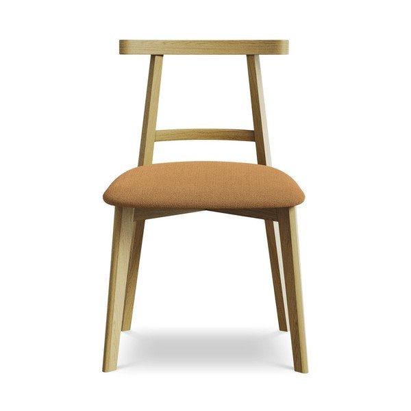 Krzesło z litego drewna w kolorze terakoty Ohelo – Makamii-image-1