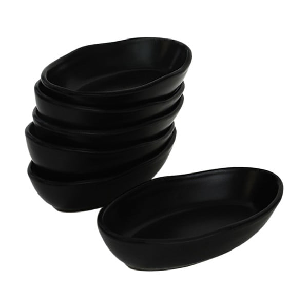 Czarne ceramiczne miski zestaw 6 szt. – Hermia
