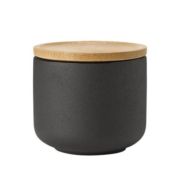 Czarna kamionkowa filiżanka do cappuccino 200 ml Theo – Stelton-image-2
