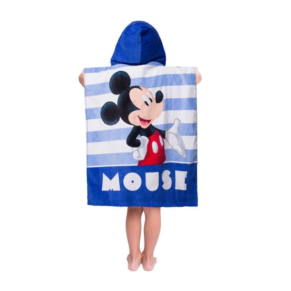 Niebieskie ponczo dziecięce frotte Mickey – Jerry Fabrics-image-2